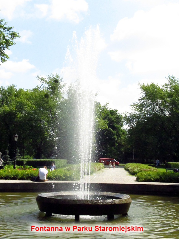 Fontanna w parku Staromiejskim
