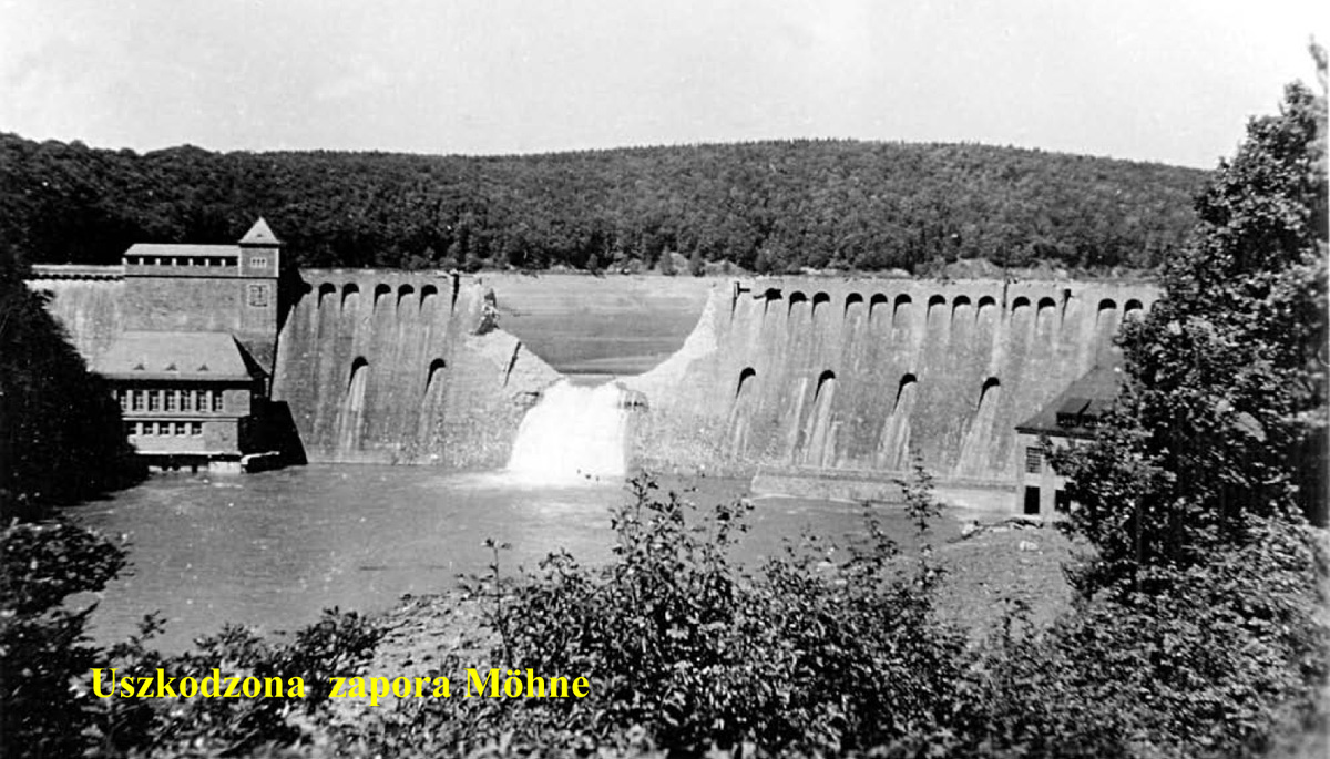 Uszkodzona zapora Mohne