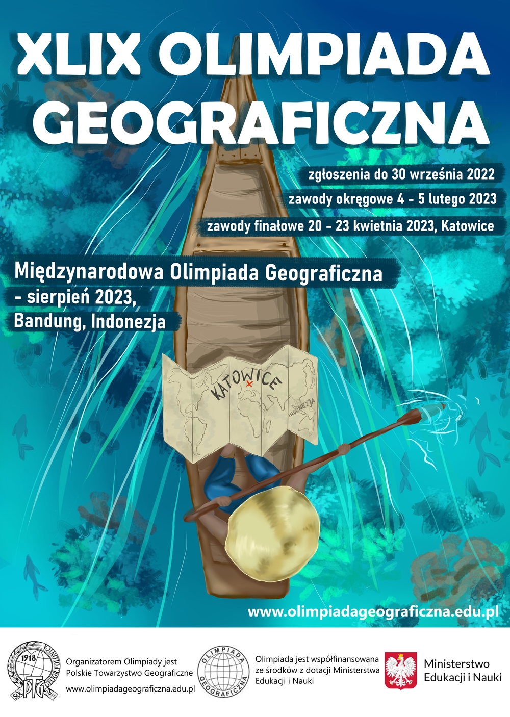 Plakat XLIX Olimpiady Geograficznej