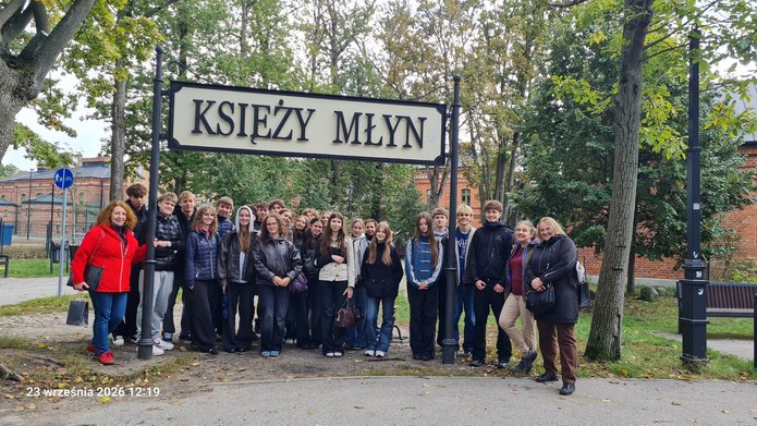Zajęcia na Księżym Młynie z uczniami III LO
