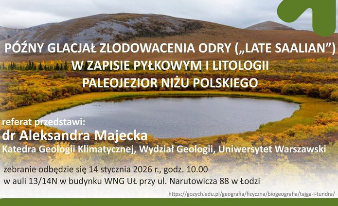 otwarte zebranie naukowe w dyscyplinie nauki o Ziemi i środowisku WNG UŁ 